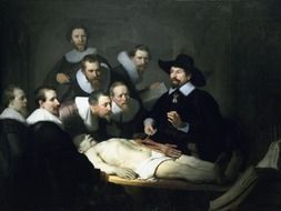 The Anatomy Lesson of Dr. Nicolaes Tulp, painting by rembrandt van rijn