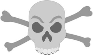 skull dead drawing