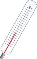 thermometer care drawing