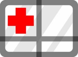 first aid red cross drawing