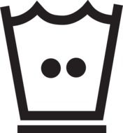 laundry washing care instructions drawing