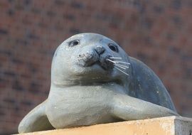 Photo of seal statue