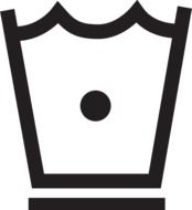 sign of washing care instruction