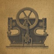 vintage stamp press