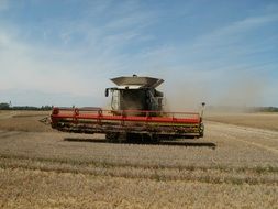 Machinery on a fields