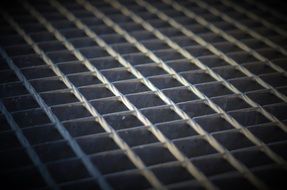 Macro photo of iron grid