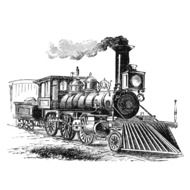 Nice drawing of locomotive