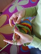 Photo of sewing human