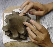 sculpt in clay handwork