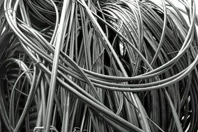 Black metel wires