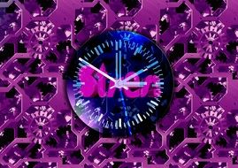 Clock with the words stress