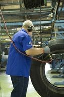 worker on manufacture