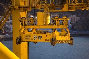 industry trade machine loading crane