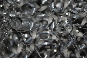 closeup picture of industrial metal scrap