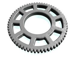 Gear wheel on a white background