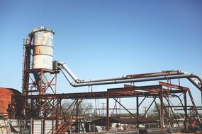 abandoned industrial plant