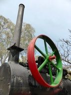 steam locomotive wheel vintage