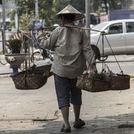 working man in asia