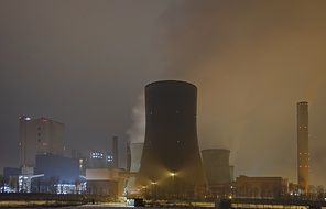 nuclear reactors at a nuclear power plant