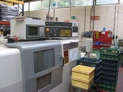 workshop in an industrial plant