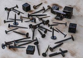 old iron nails