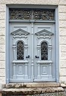 carwed antique wooden door