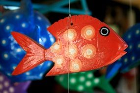 bright fish, paper mache, traditional mexico craft