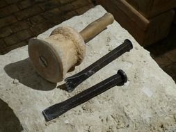 chisel and tools for making sculptures