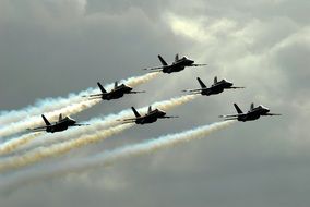 navy planes blue angels in the sky