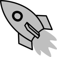 rocket shuttle drawing