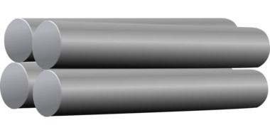 drawn four metal pipes