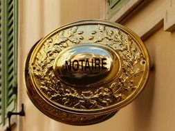 notaire advertising sign