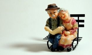 older people as ceramic figurines