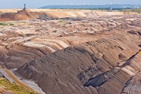 open pit mining technology of brown coal