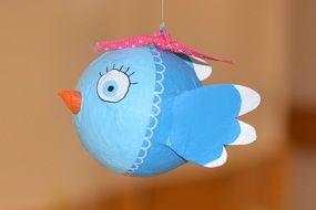 blue bird as a craft work