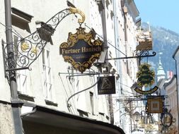 nasal signs on a street walls