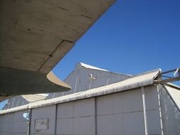 bottom view of plane tail