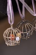 cage with stone in the middle