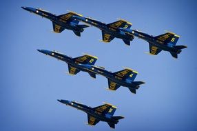 maneuvering navy aircraft