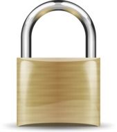 shiny padlock, illustration