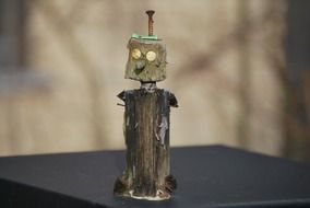 little guy, wooden artwork