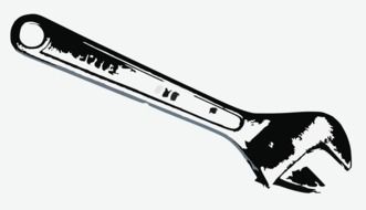 wrench on a white background