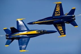 blue angels in the blue sky