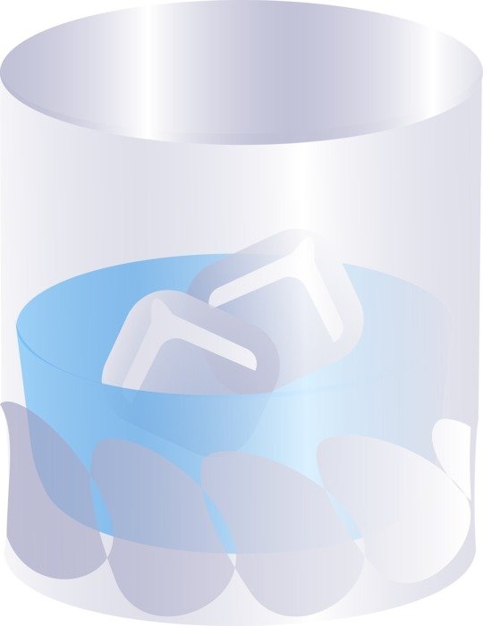 icewater glass drawing