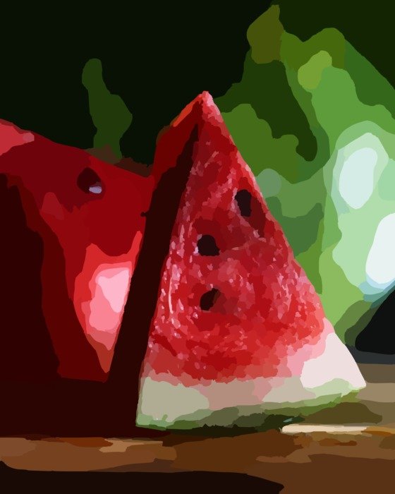 Picture of fresh watermelons