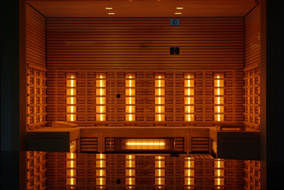 infrared sauna in a expensive spa