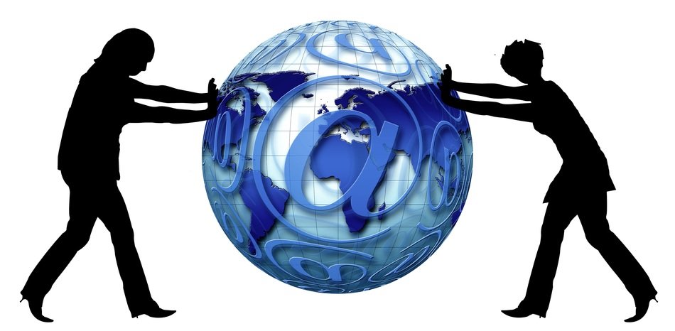 clipart of the email and women