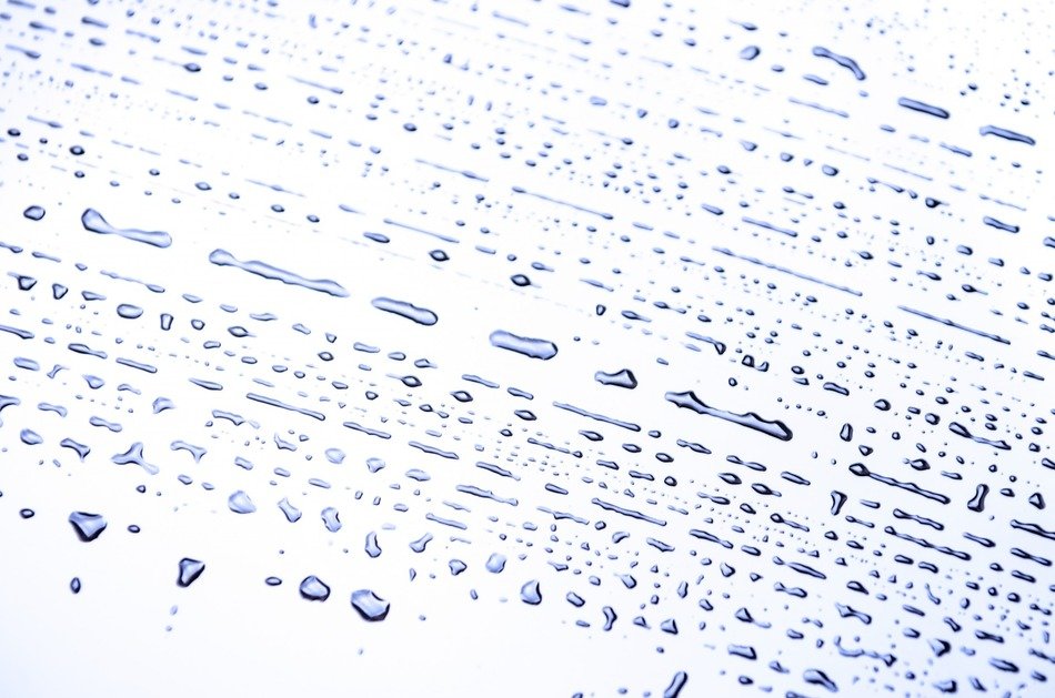 white background with water drops
