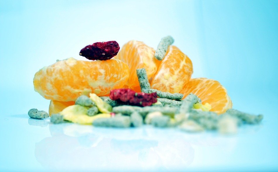 Muesli and oranges