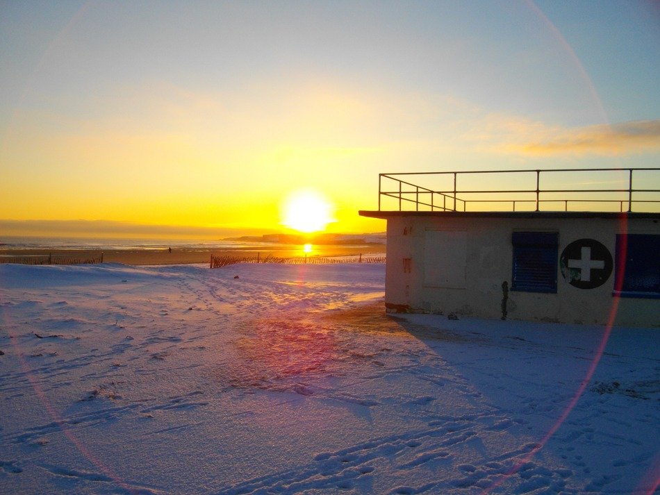 beautiful sunrise beach